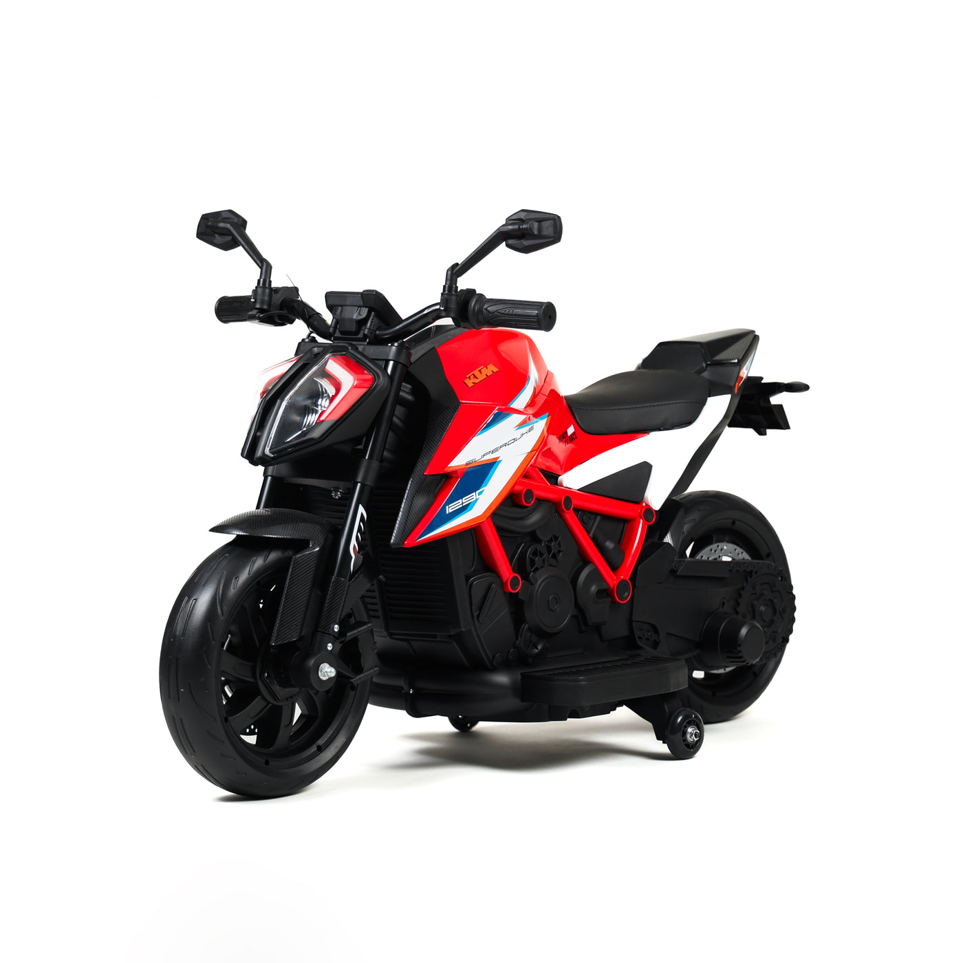 Ktm Superduke 1290 elektrische Kinder – Vorderansicht
