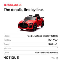 Ford Mustang Shelby GT500 12V · 1-4 años — foto 6