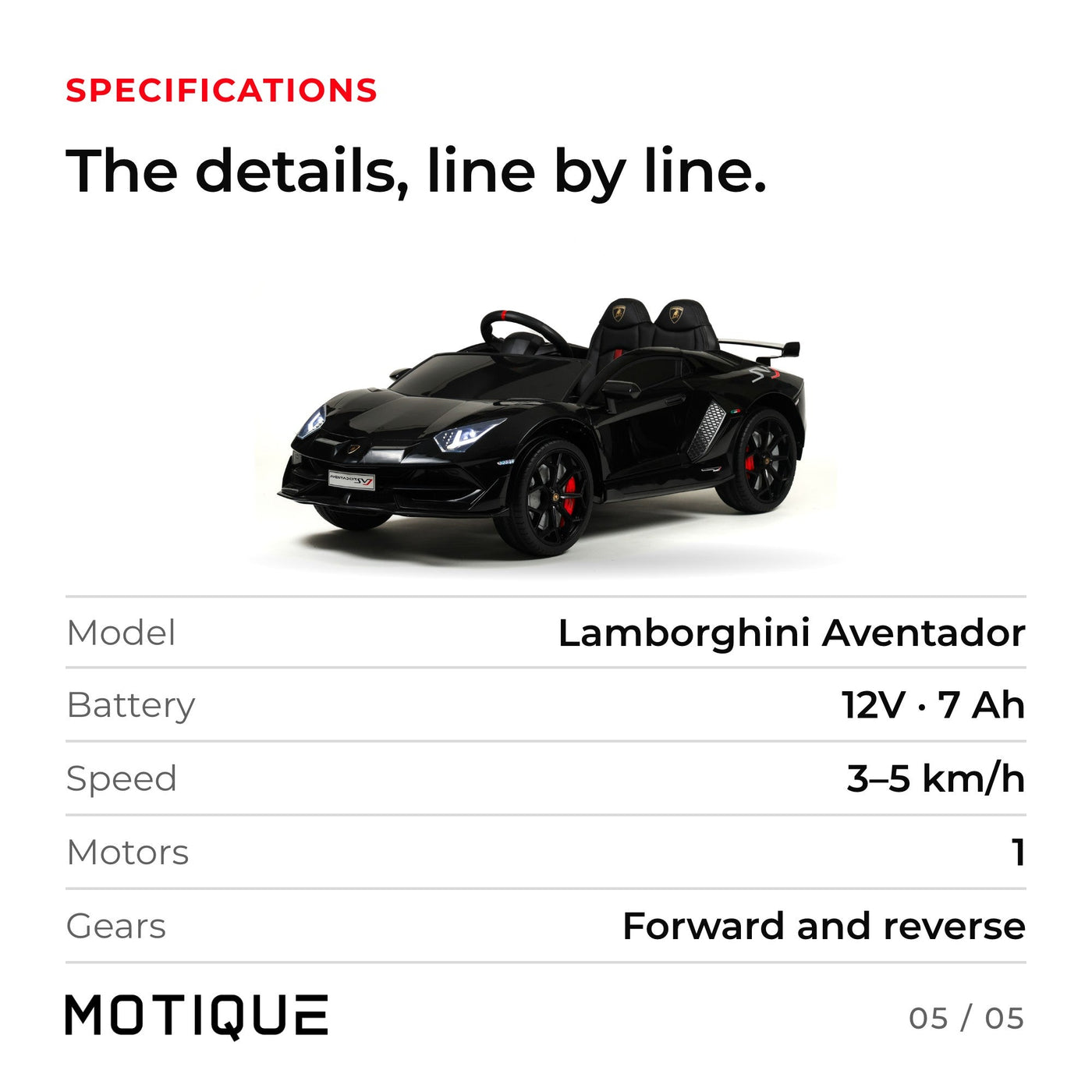 Lamborghini Aventador - infographic 5