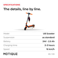 Electric Scooter U8 24V · Ages 7-16 — photo 4