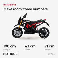 Motard-Sport-Motorrad 12V · 2-4 Jahre — Foto 4