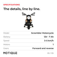 Scrambler Motorbike 12V · Ages 3-7 — photo 6