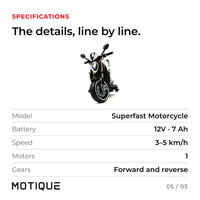 Moto Superfast 12V · 4-7 ans — photo 6
