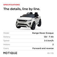 Range Rover Evoque 12V · 2-6 ans — photo 6