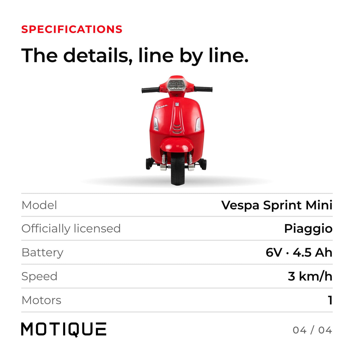 Vespa Sprint Mini - infographic 4
