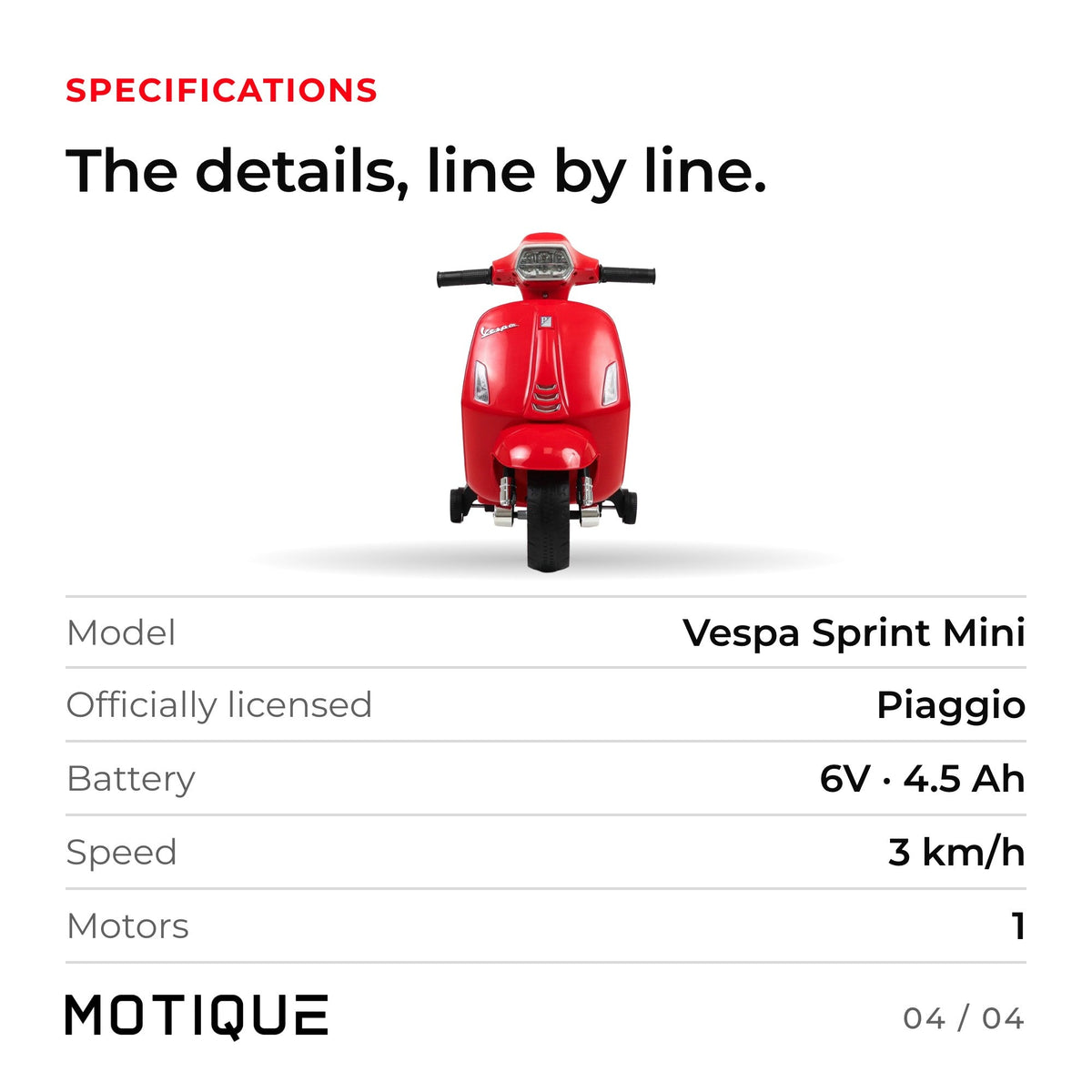 Vespa Sprint Mini - infographic 4
