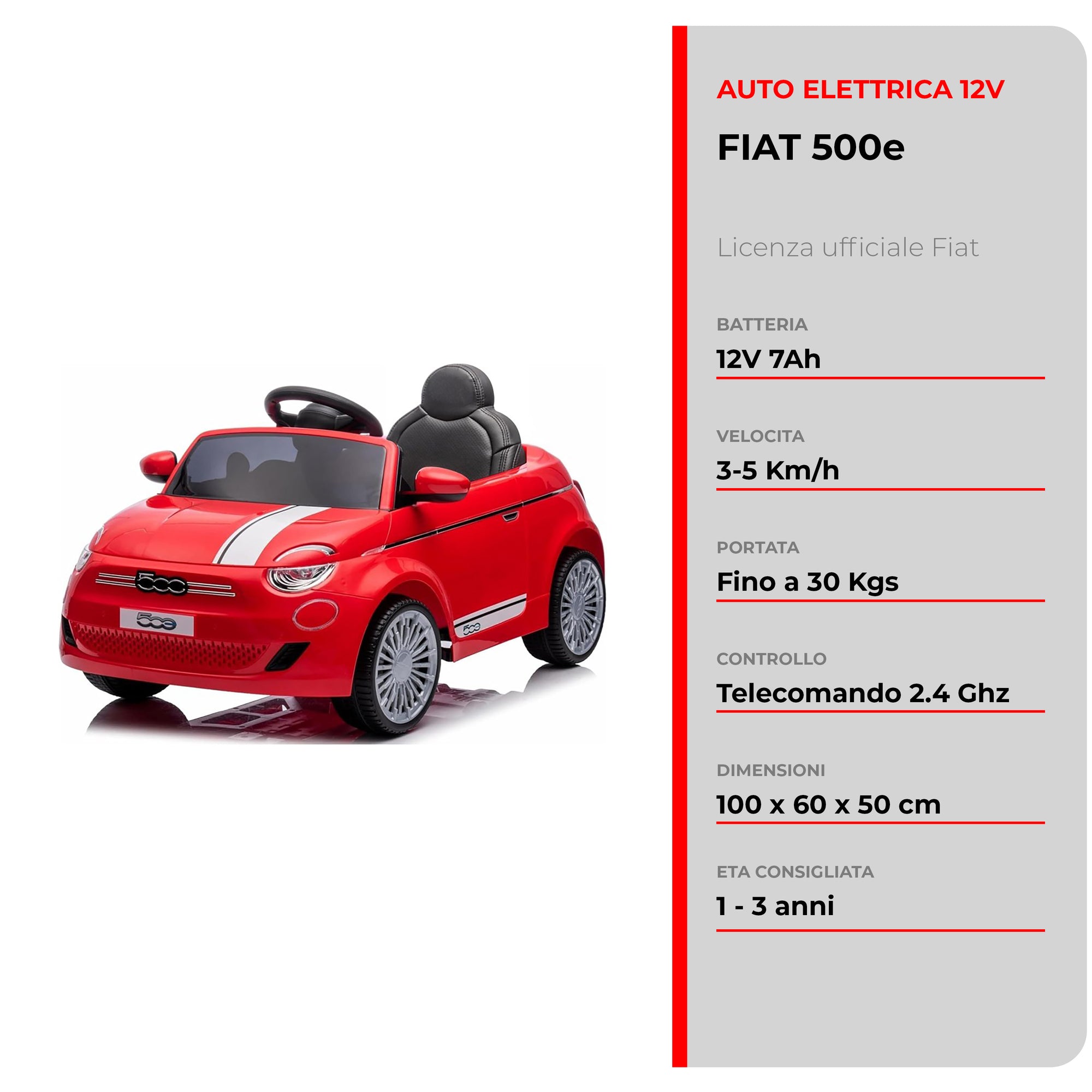 Fiat 500e 12V · 1-3 Jahre