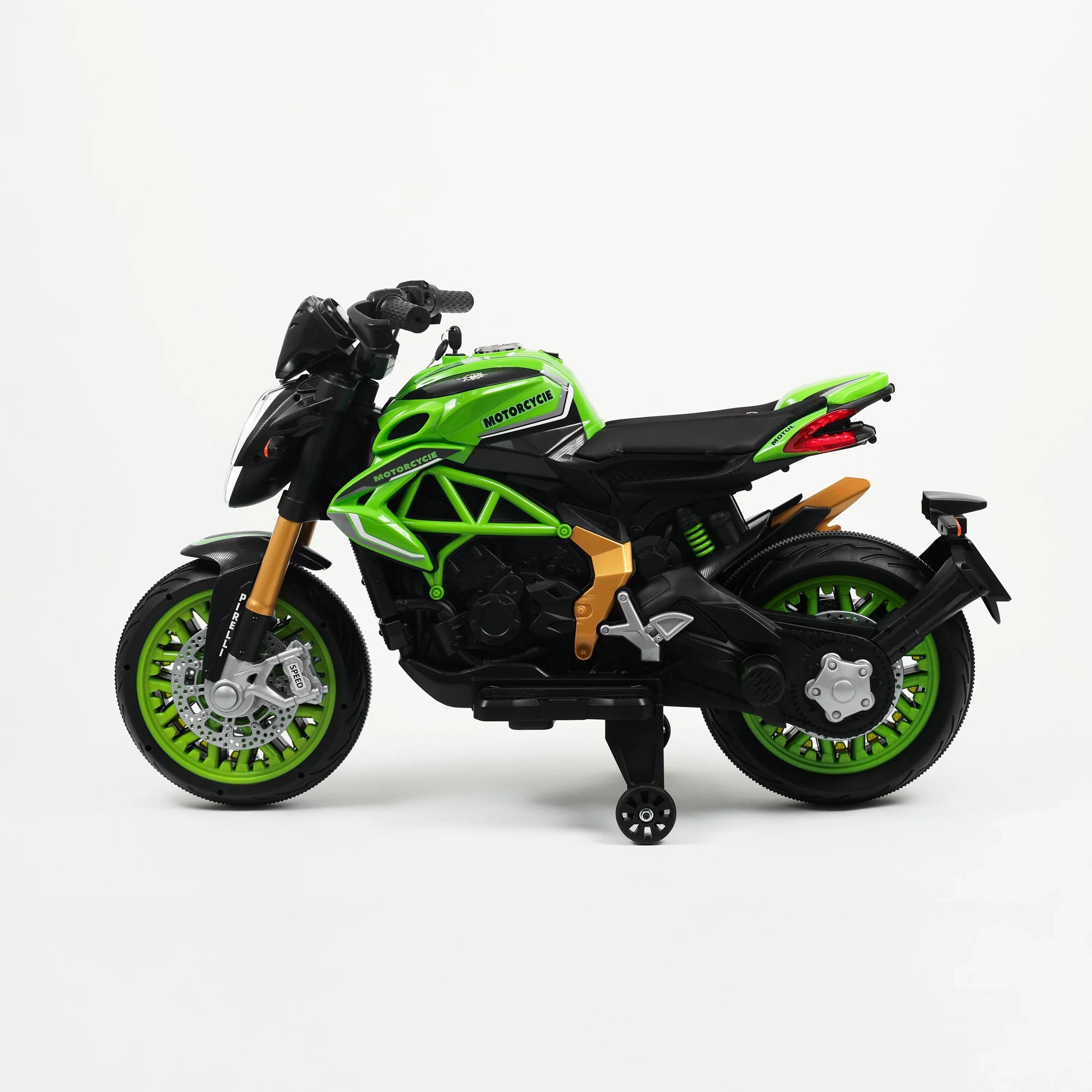Elektrisches Mehrspur-Motorrad für Kinder – Draufsicht