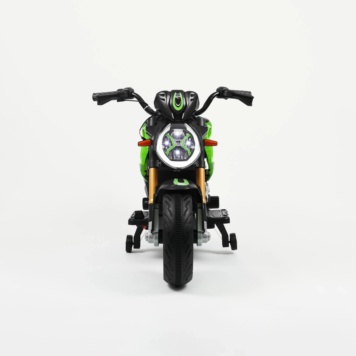 Elektrisches Mehrspur-Motorrad für Kinder – Seitenansicht