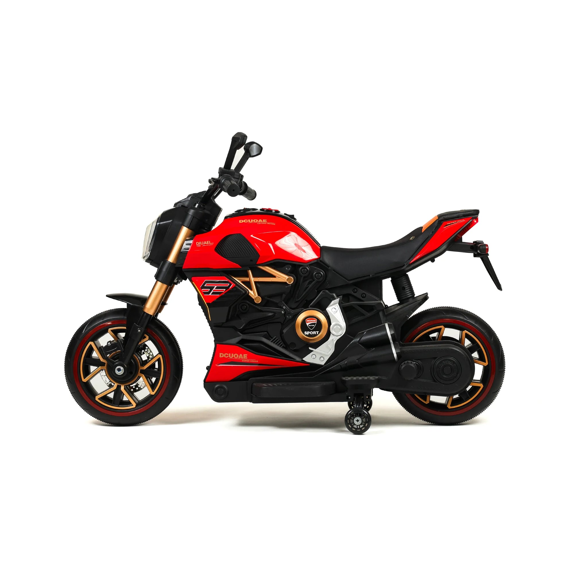 RENNMOTORRAD – Seitenansicht