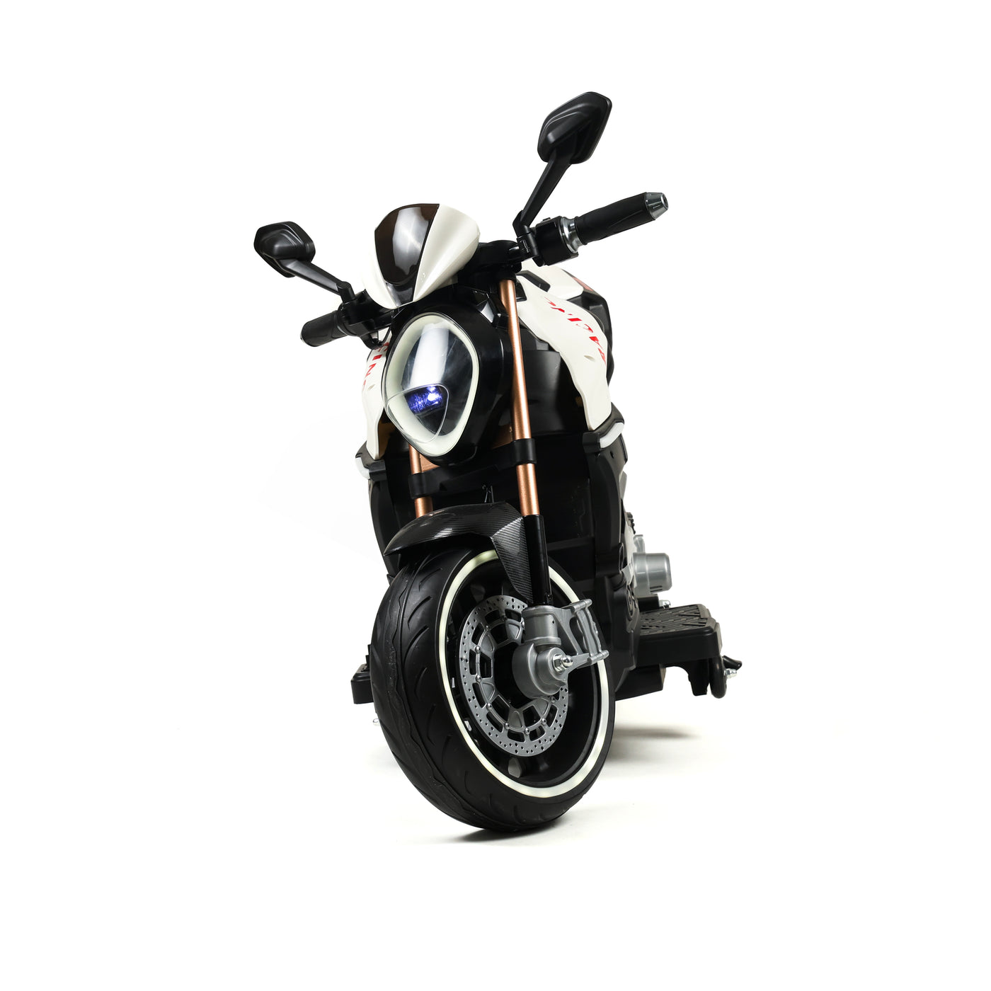 Children's electric racing motorbike - interior detail