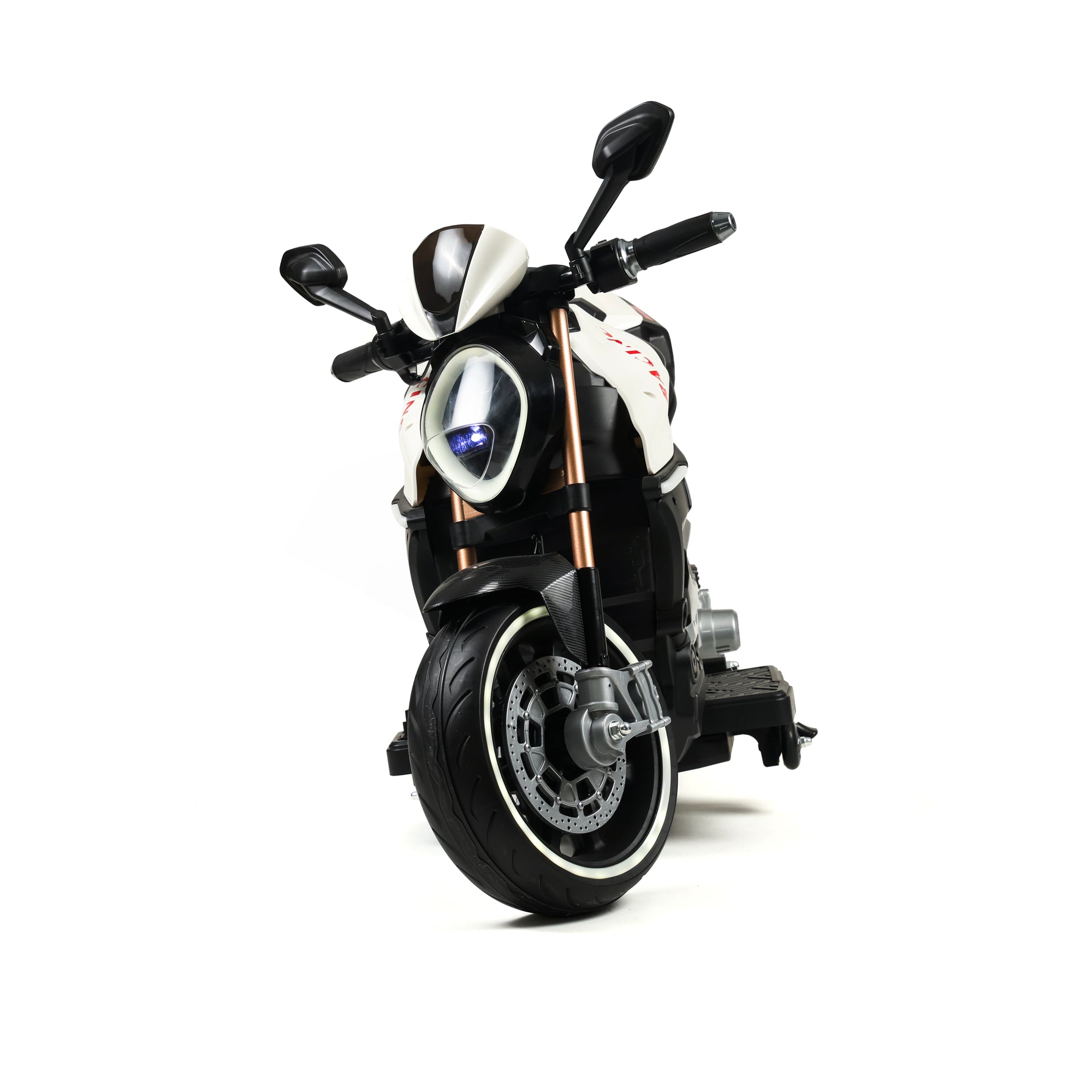 Children's electric racing motorbike - interior detail