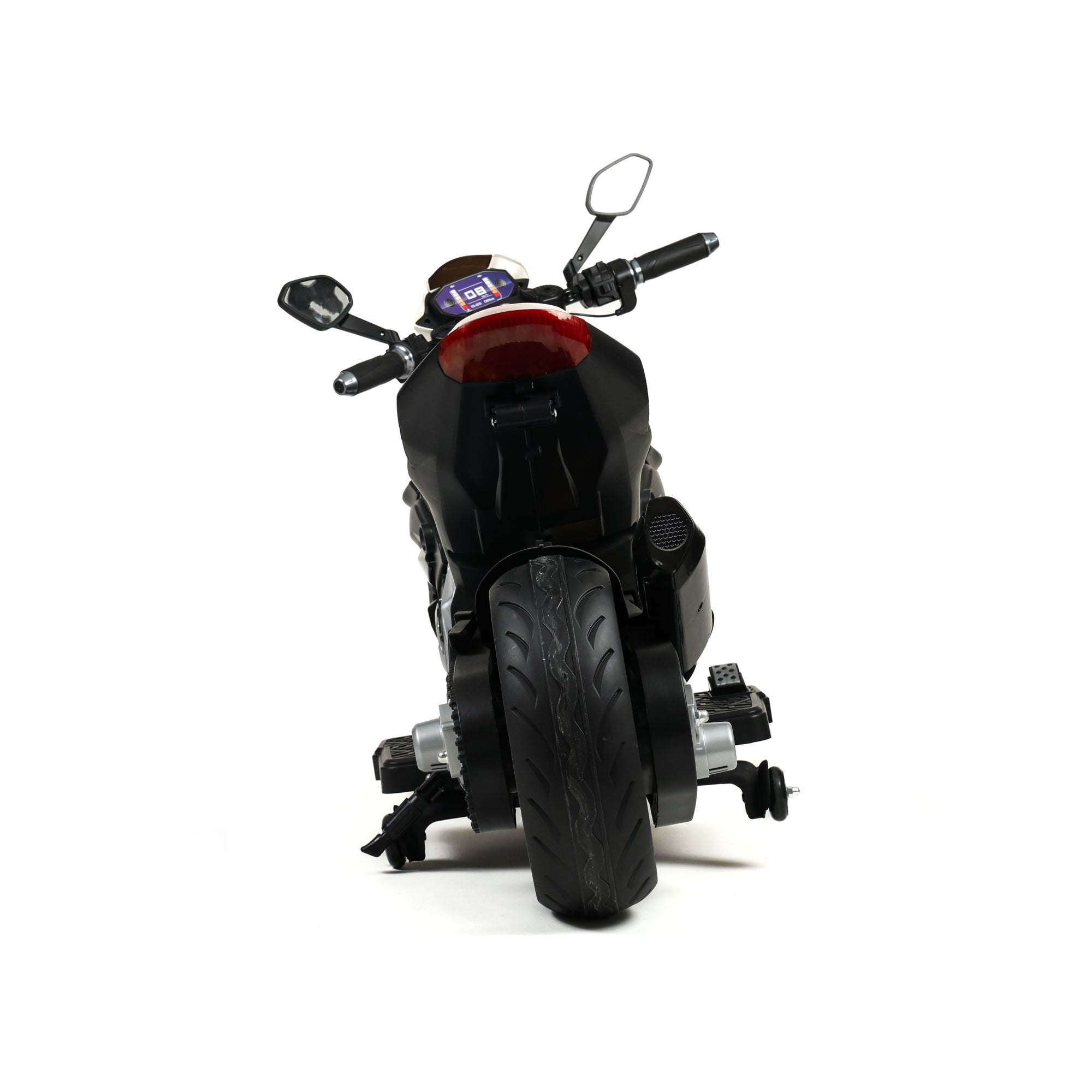 Children's electric racing motorbike - top view