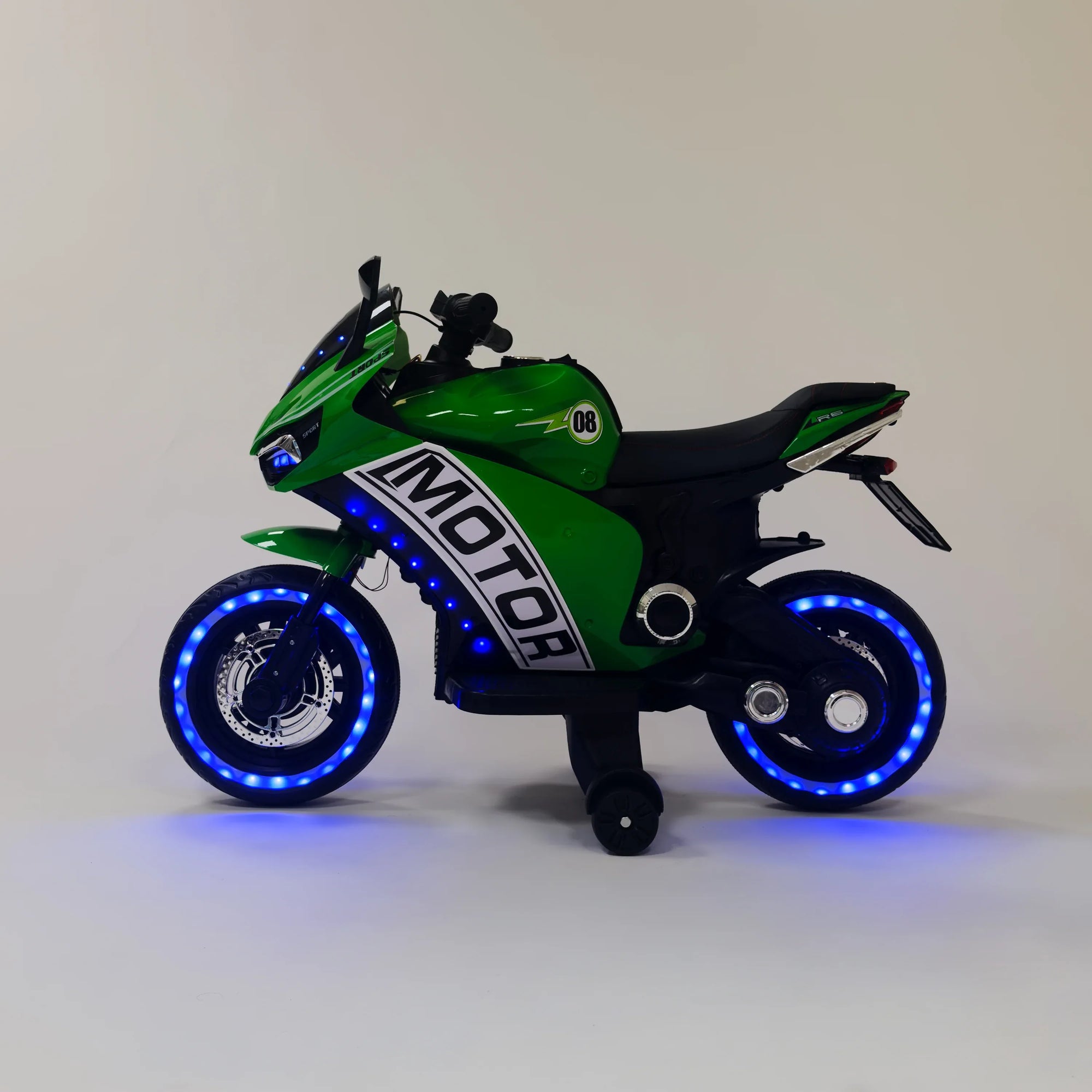 SPEEDRIDER-MOTORRAD – Rückansicht