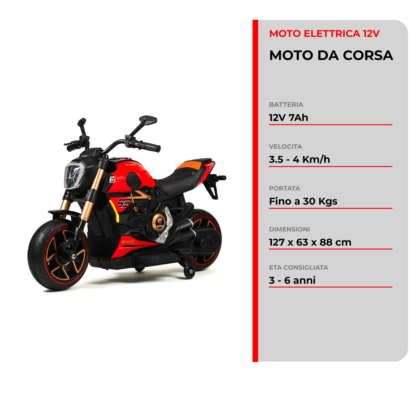 Rennmotorrad 12V · 2-5 Jahre