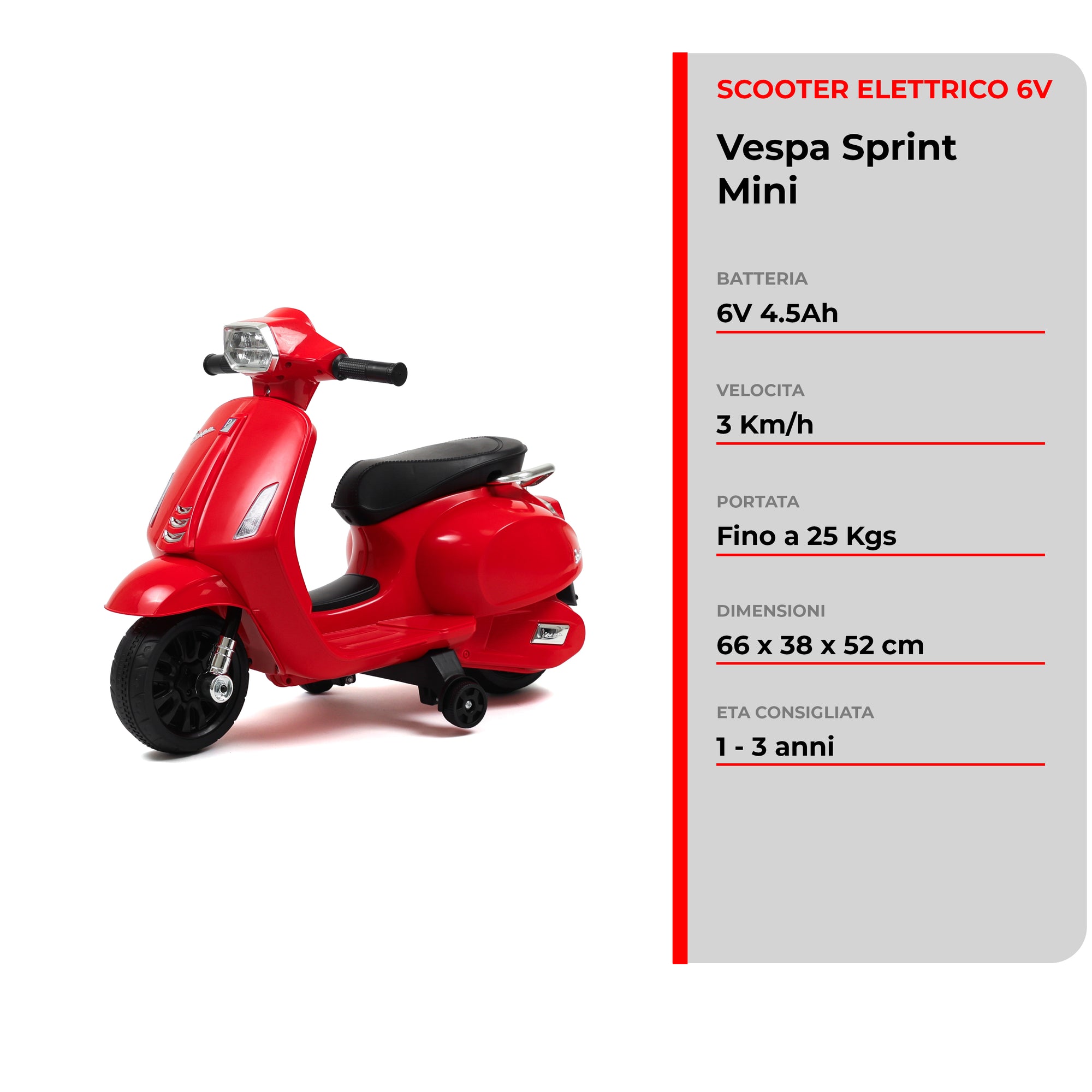 Vespa Sprint Mini 6V · 1-3 Jahre